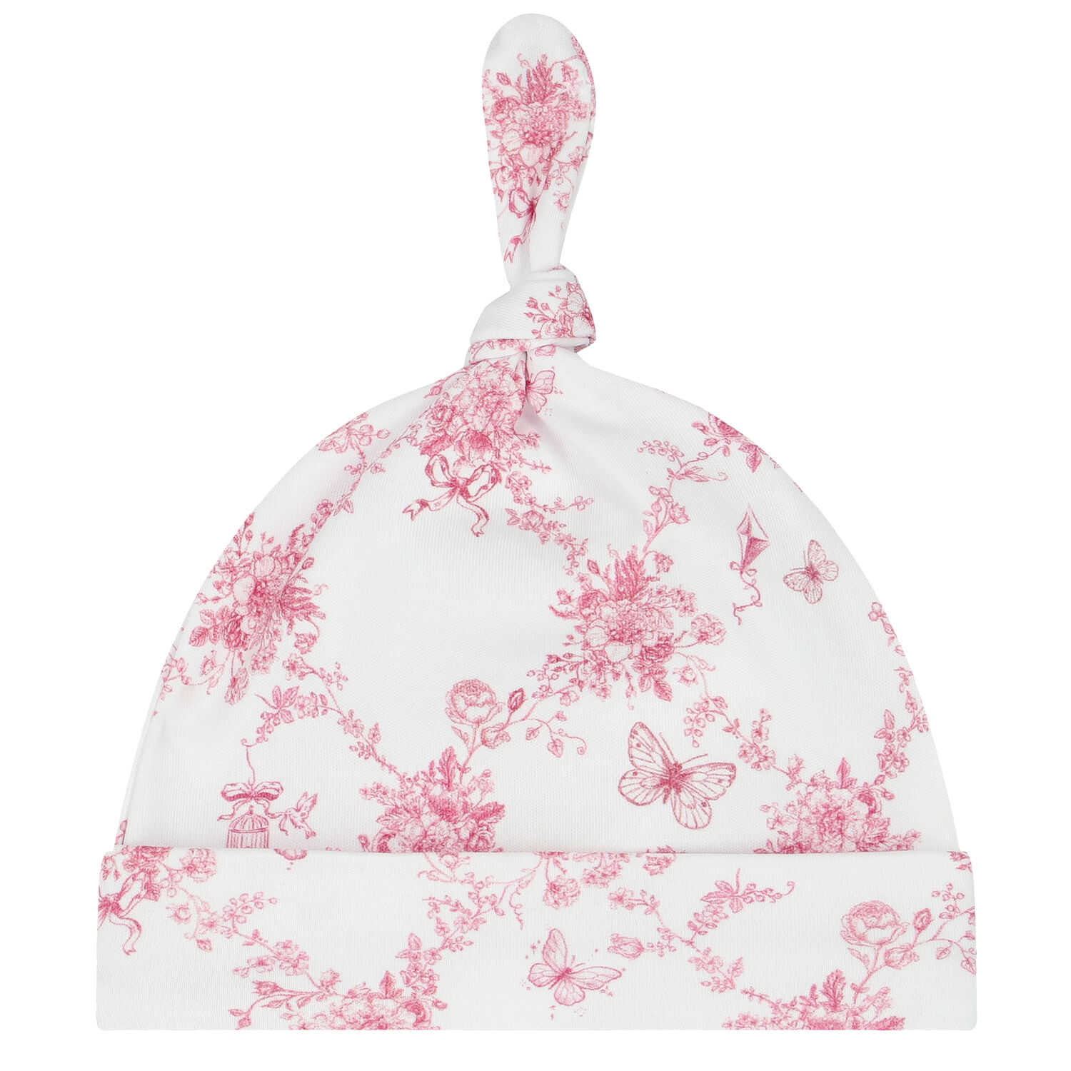 طقم بنات أفرول بطبعة الفراشات باللون الأبيض والوردى, 1, hi-res